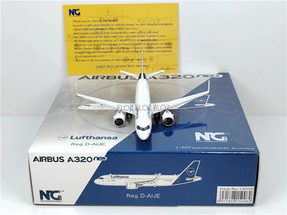 NG Models Lufthansa for Airbus A320 D-AIJE 1:400 Aircraft Pre-built Model
