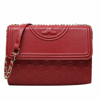 Leather Bags Women Rhomboid Large-capacity One-shoulder Messenger Bag Wallet