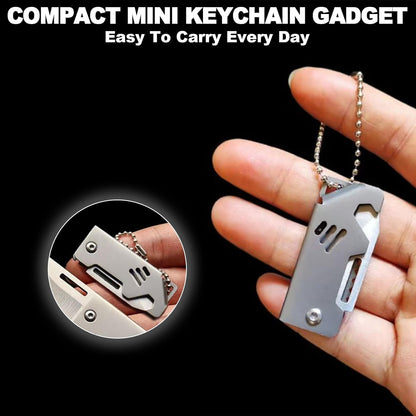 Mini Keychain EDC with Bottle Opener for Men, Portable Cool Gadgets for Everyday