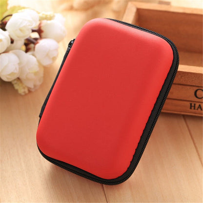 Earphone Pouch USB Data Charger Cable Organizer MINI Storage Bag Travel Case*US