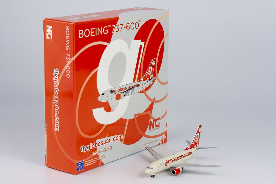 1:400 NG Model Flyglobespan BOEING 737-600 Passenger Airplane Diecast Model