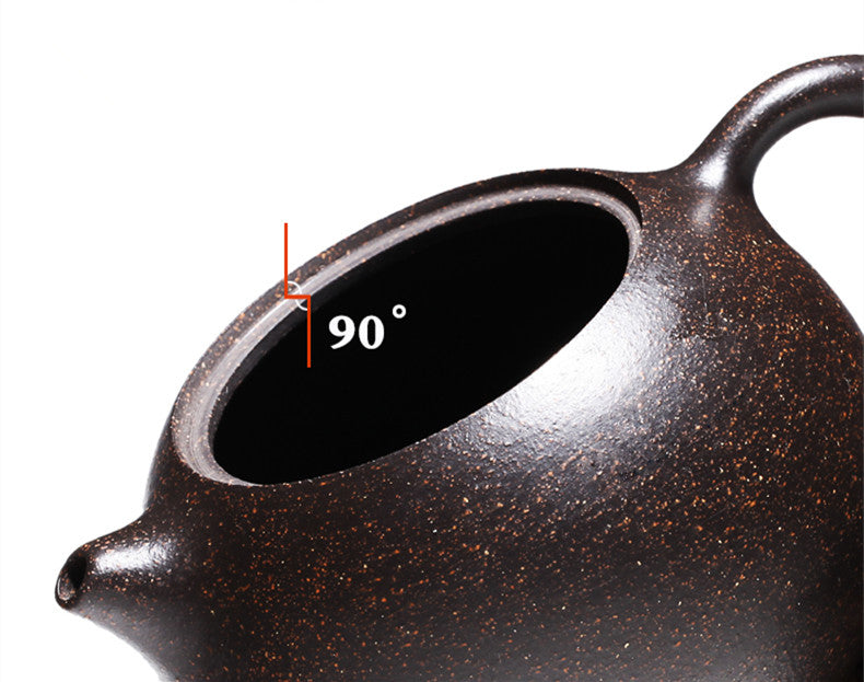 Marked Yixing True Zisha Teapot Xishi Pot Ball Infuser Holes Handmade Master Pot
