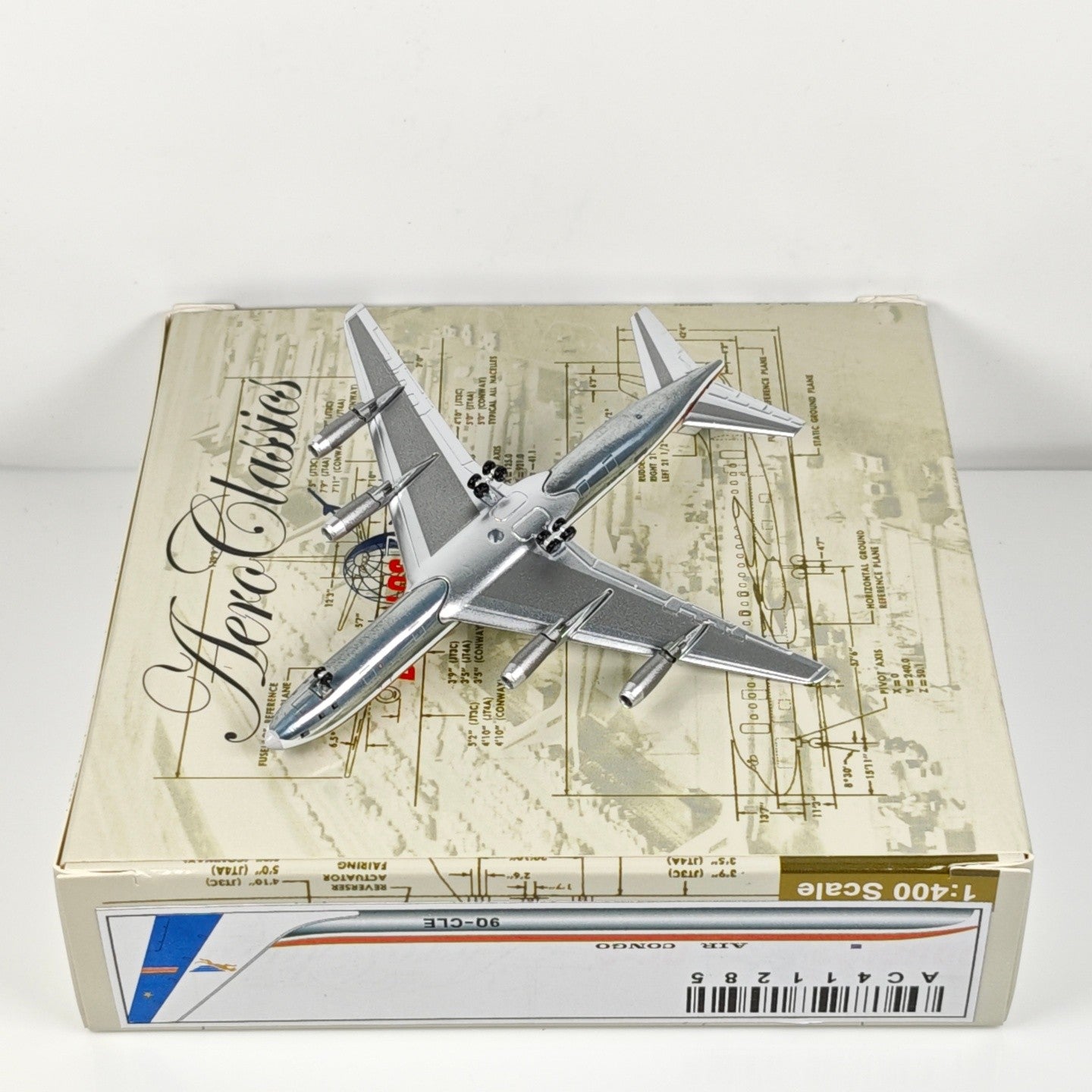 1:400 Aeroclassics Air Congo DC-8-32 9Q-CLF Passenger Plane Diecast Model