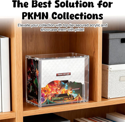 PKMN Booster Box Case Protector, 8Mm + 5Mm Ultra Thick Acrylic Booster Box Case