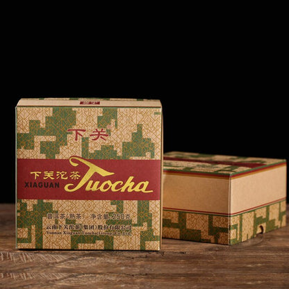 2018 Xia Guan Xiao Fa Tuo Cha Xiaguan Tuocha Puer Ripe Pu'er Tea 250g Boxed