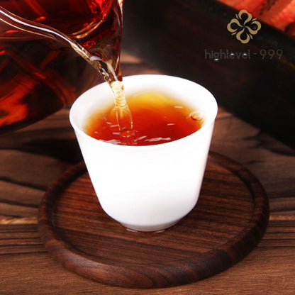 500g Ripe Pu'er Small Tea Cake Yunnan Laobanzhang Aged Chenxiang Compressed