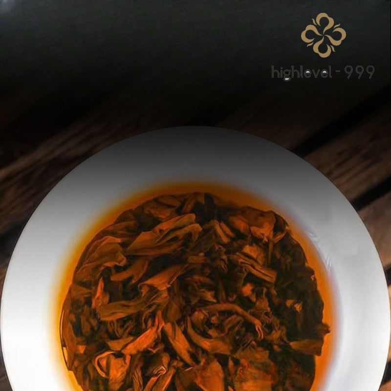 200g Ripe Puer Square Brick Bulangshan Yunnan Ten Year Rich Rhyme