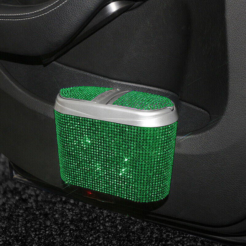 Car Van Trash Waste Bin Flip Case Rubbish Holder Auto Garbage Can Storage Box