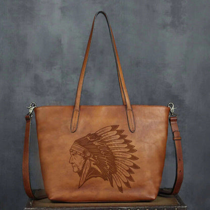 Celela Fashion Women Vintage Indian Print Tote Crossbody Handbag Bags Purse