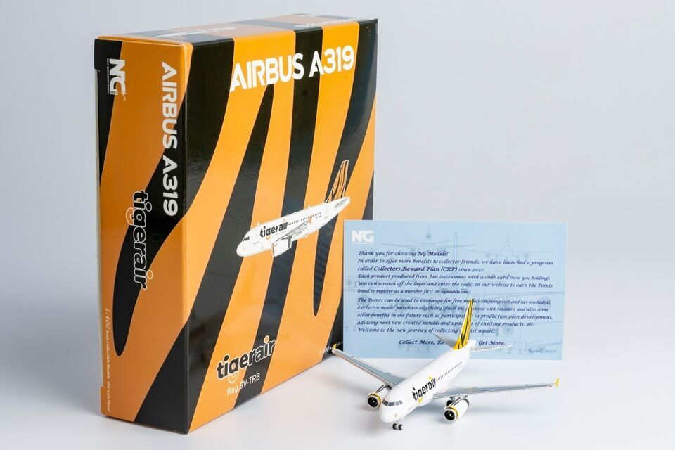 1:400 NG Model Tigerair AIRBUS A319 Passenger Airplane Diecast Aircraft Model