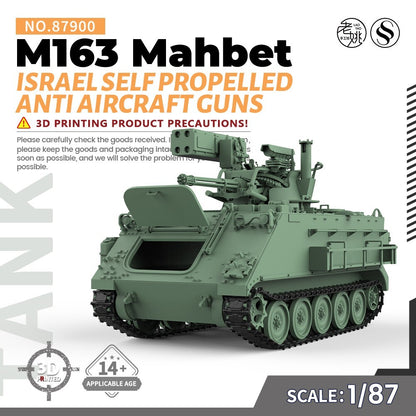 SS87900 1/87 Military Model Israel M163 Mahbet Self Propelled Anti Aircraft Guns