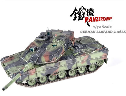 PANZERKAMPF 1/72 Germany Leopard2A6EX NATO Camo Leopard2A6EX Finished Tank Model