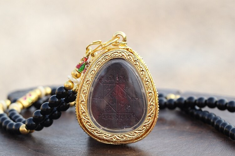 Temple Talisman Wealth Money GOOD LUCK BLESS Buddha Pendant Amulet Belief