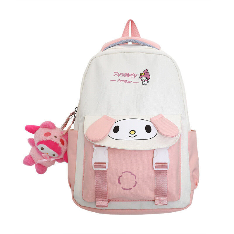 My Melody Kuromi Cinnamoroll Backpack Student Schoolbag Travel Computer Bag Gift