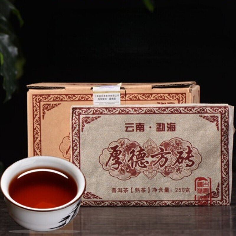 Menghai Ecological Big Tree Pu-Erh Black Tea Natural Puerh Ripe Tea Brick 1000g