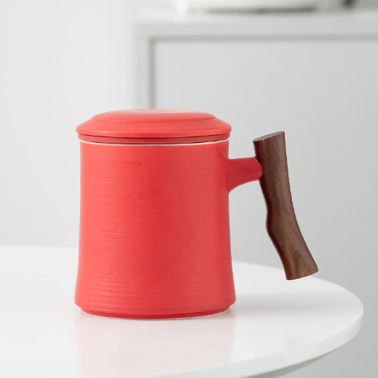 Ceramic Tea Cup with Infuser Coffee Tea Mug 380ml