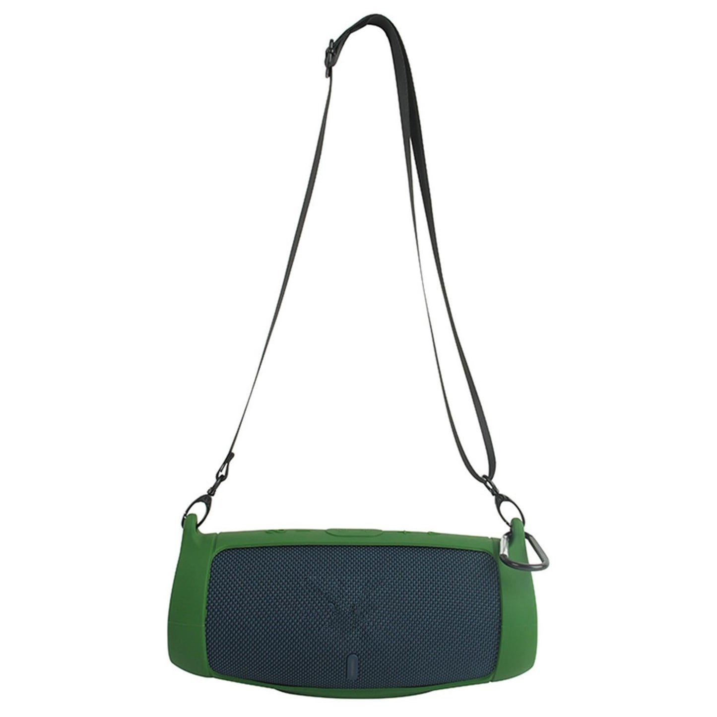Green Silicone Cover Pad With Strap For JBL Charge 5 Bluetooth Speaker w