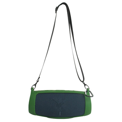 Green Silicone Cover Pad With Strap For JBL Charge 5 Bluetooth Speaker w