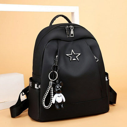 Oxford Cloth Schoolbag Solid Color Fashion Large Capacity Waterproof Bags Female