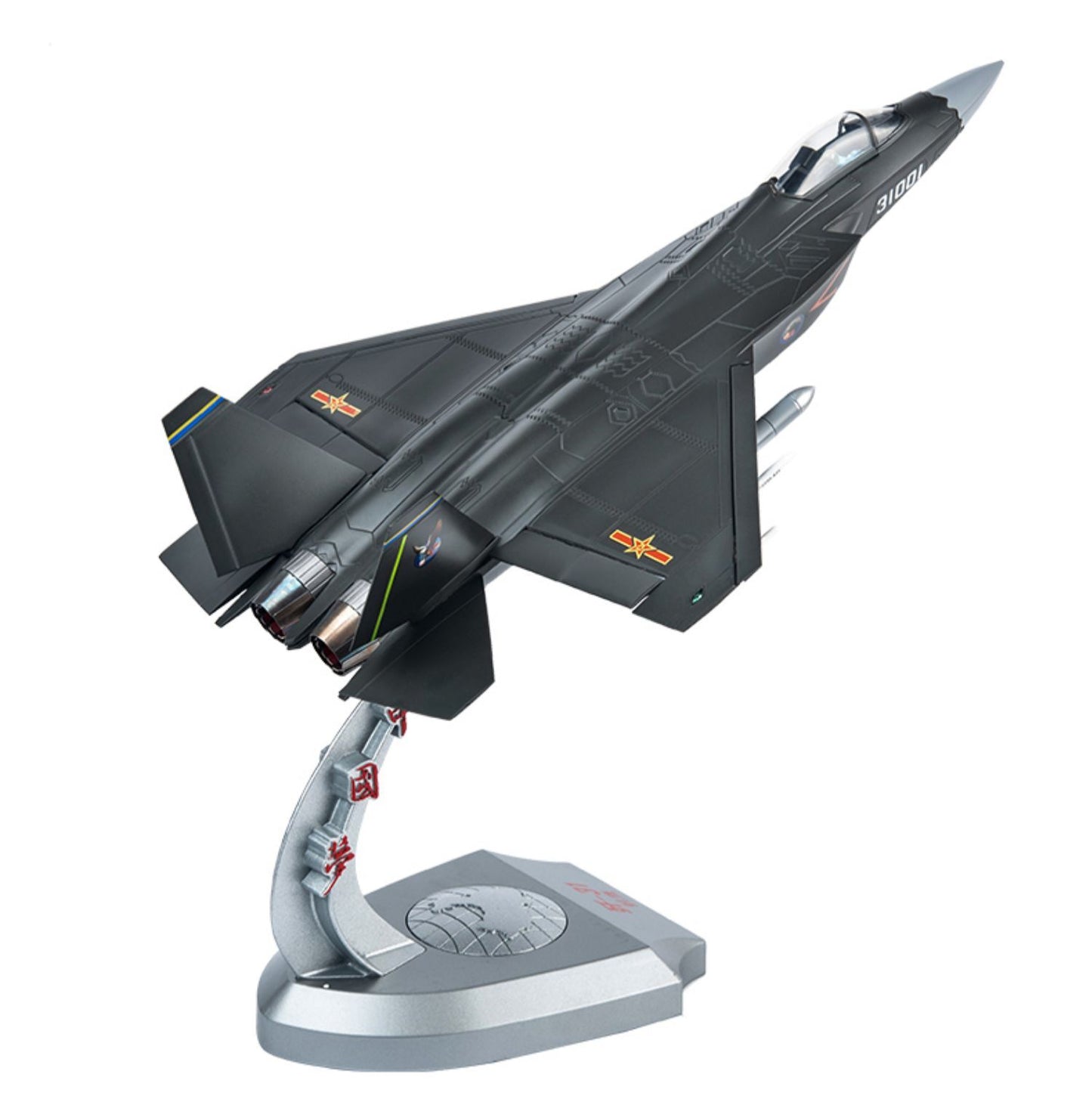 1:32 48CM China J-31 Stealth Fighter Airplane Diecast Military Aircraft Model