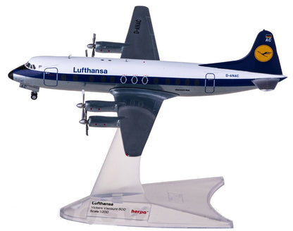 1:200 Herpa Lufthansa Vickers Viscount 800 Passenger Airplane Diecast Model