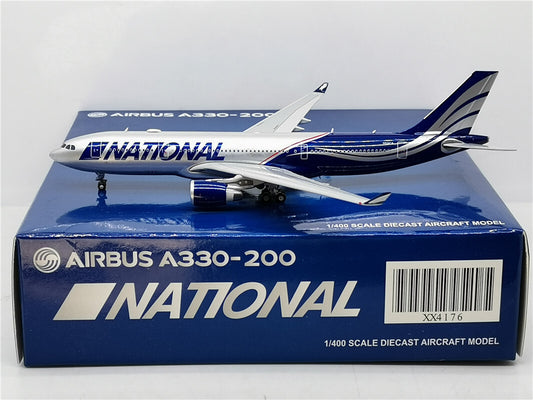 1:400 JC Wings NATIONAL A330-200 Passenger Airplane Diecast Aircraft Model