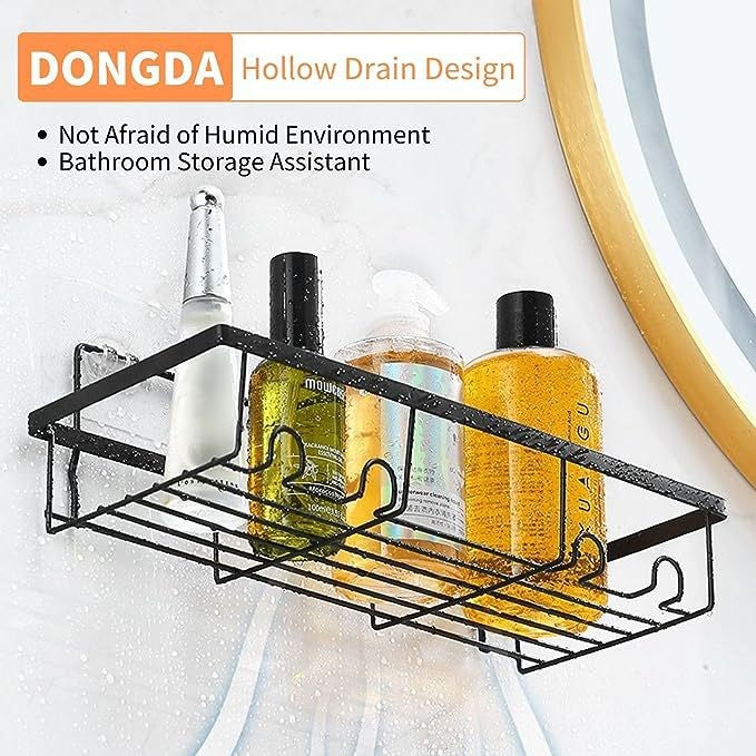 5PCS Bathroom Shower Kitchen Organizer Shelves - Adhesive Corner Caddy Rack AU