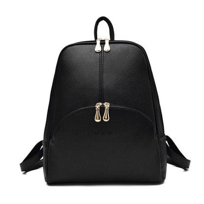 Large Backpack School Bags Travel Red White High Quality Leather Bags Gray Pink