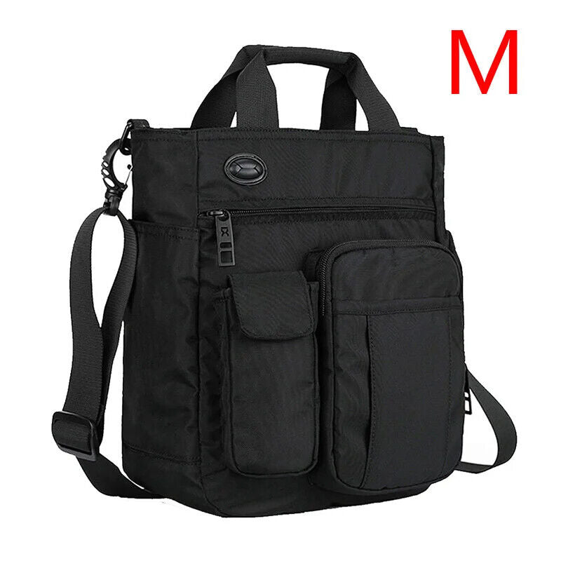 Men Bag Hole Shoulder Crossbody Bag Oxford Travel Handbag Storage Bags