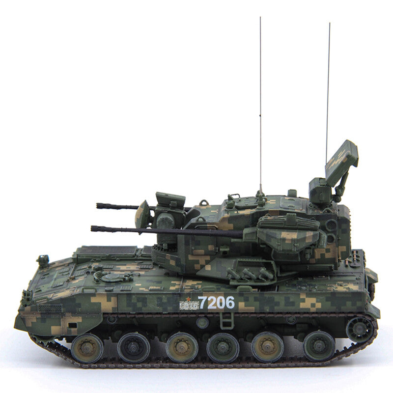 1:72 UNISTAR PGZ09 Self-propelled Anti-aircraft Gun Diecast ABS Armor Model
