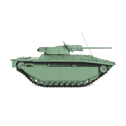 SSMODEL SS87549 1/87 25mm Military Model Kit US LVT(A)-4/ZiS-2 Tank Destroyer