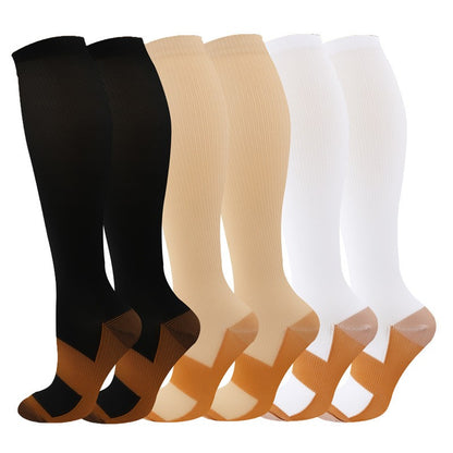 5/6pairs Compression Socks Stockings Womens Mens Knee High Medical