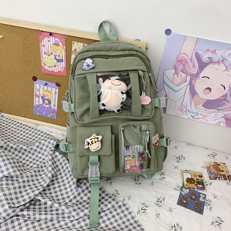 Travel Book Bag Large Backpack Waterproof Nylon Schoolbag College Laptop Bag 1PC