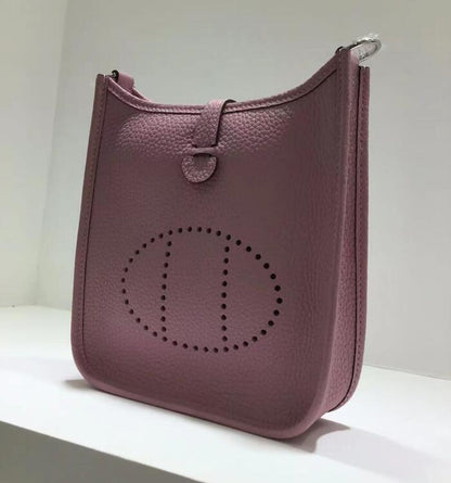 2022 NEW Women's Bucket Bag Handbag Hollowed Crossbody Bag Leather