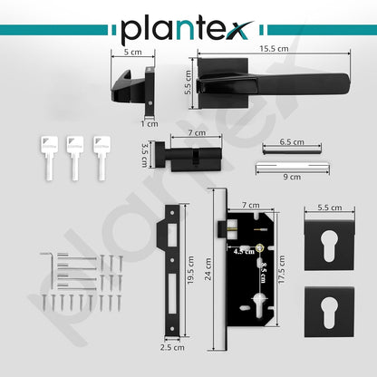 Heavy Duty Mortise Main Door Lock Set For Home With 3 Brass Keys