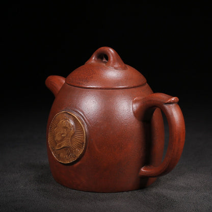 Chinese Yixing Zisha Clay Handmade Exquisite Teapo（秦权 底款：汪寅仙）