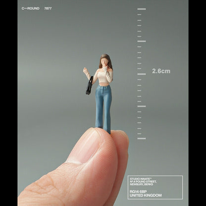 1/64 Trendy Girl Figure Model City Sexy Gril Scene Doll Display Model