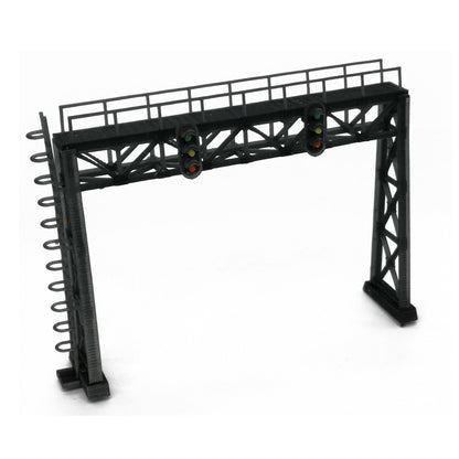 1:160 N Scale Outland Models Railroad Scenery Dwarf, Block Signal and Bridge Set