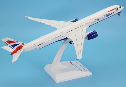 1:200 37CM RISESOON BRITISH AIRWAYS AIRBUS A350-1000 Airplane ABS Plastic Model