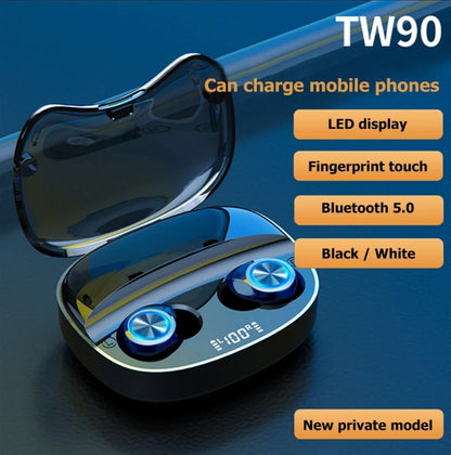 TWS Bluetooth 5.0 Earbuds for Cell Phone Wireless Headphones Waterproof