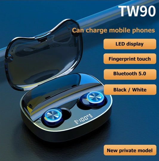 TWS Bluetooth 5.0 Earbuds for Cell Phone Wireless Headphones Waterproof
