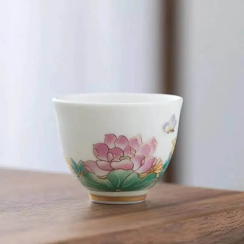 Single Cup Jingdezhen Tea Set Ceramic Cup Single Household Cup Porcelain Cup