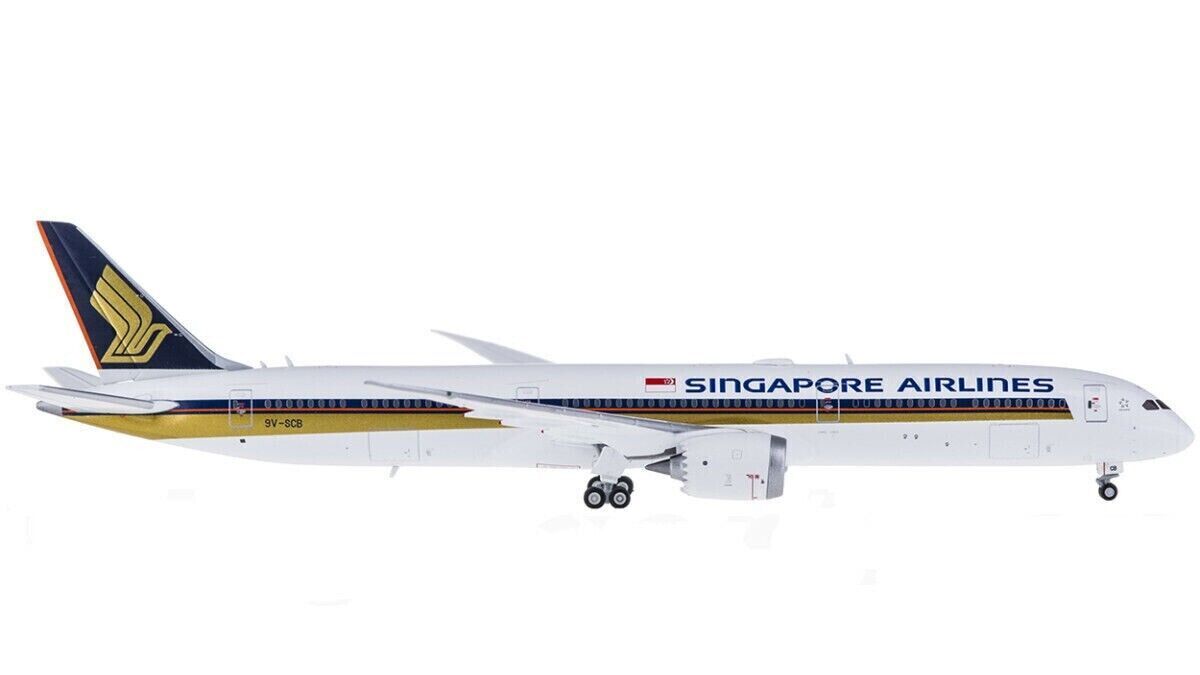 1:400 JC Wings SINGAPORE AIRLINES BOEING 787-10 Passenger Airplane Diecast Model