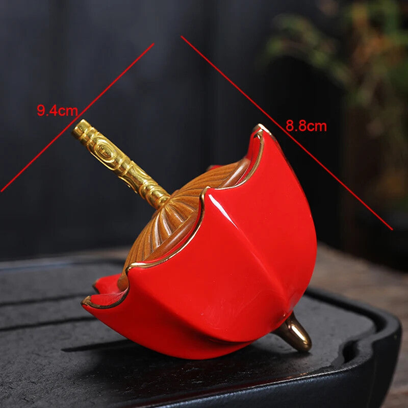 Simple Umbrella Shape Ceramic Tea Coffee Tin Sealed Jars Creative Home Kitchen