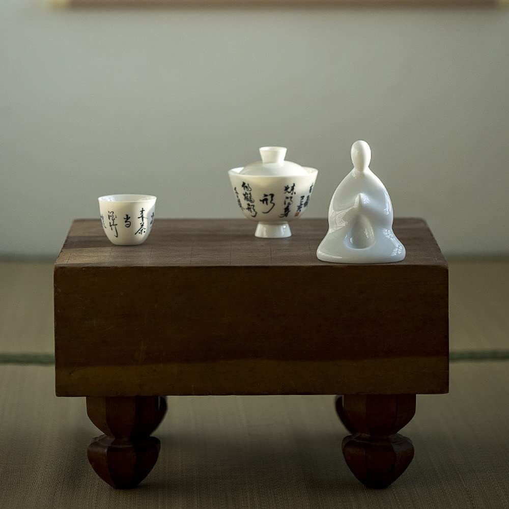 10.5cm Chinese Ceramic Ornaments Monk Tea Pet Creative Handmade Tea Play Zen Tea