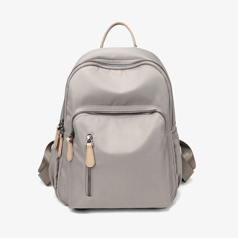 Backpack Fashion Bag Pack Waterproof Travel Bag Oxford Cloth Rucksack Gray/Black