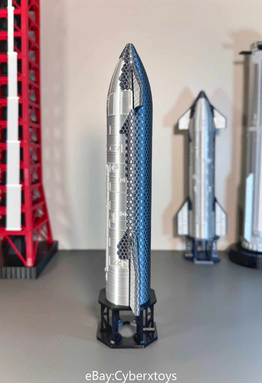 1:200 SpaceX Starship Rocket Model High Precision Magnetic Attraction