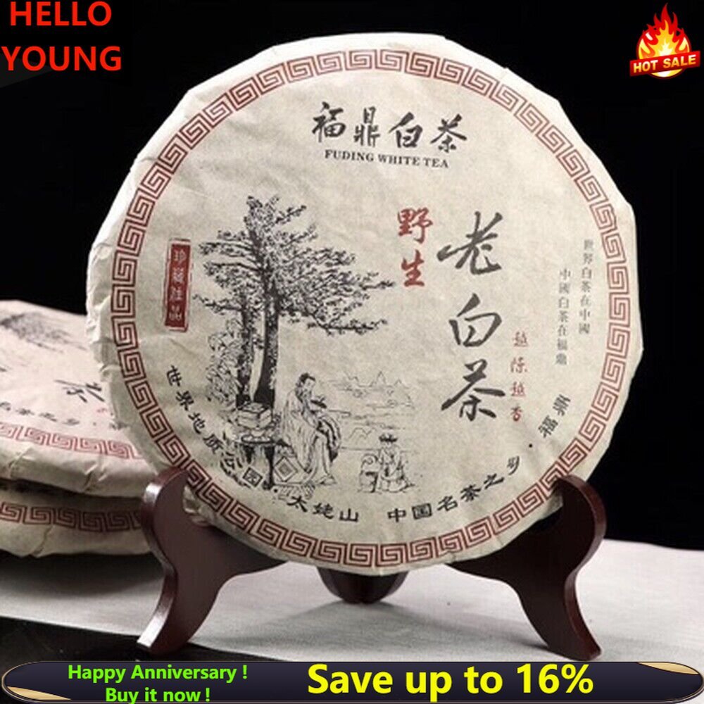 Fuding Shoumei Bai Mu Dan White Tea Old Ecology White Peony Craft Tea Cake 300g