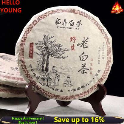 Fuding Shoumei Bai Mu Dan White Tea Old Ecology White Peony Craft Tea Cake 300g