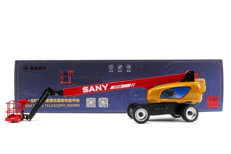 1:30 SANY STP26 Straight Arm Aerial Work Platform Lifting Vehicle Diecast Model